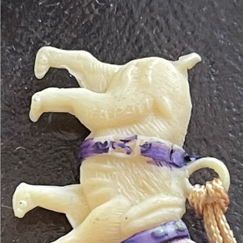 1930’s Japanese hand painted celluloid English Bulldog charm〰️ - Picture 6 of 6